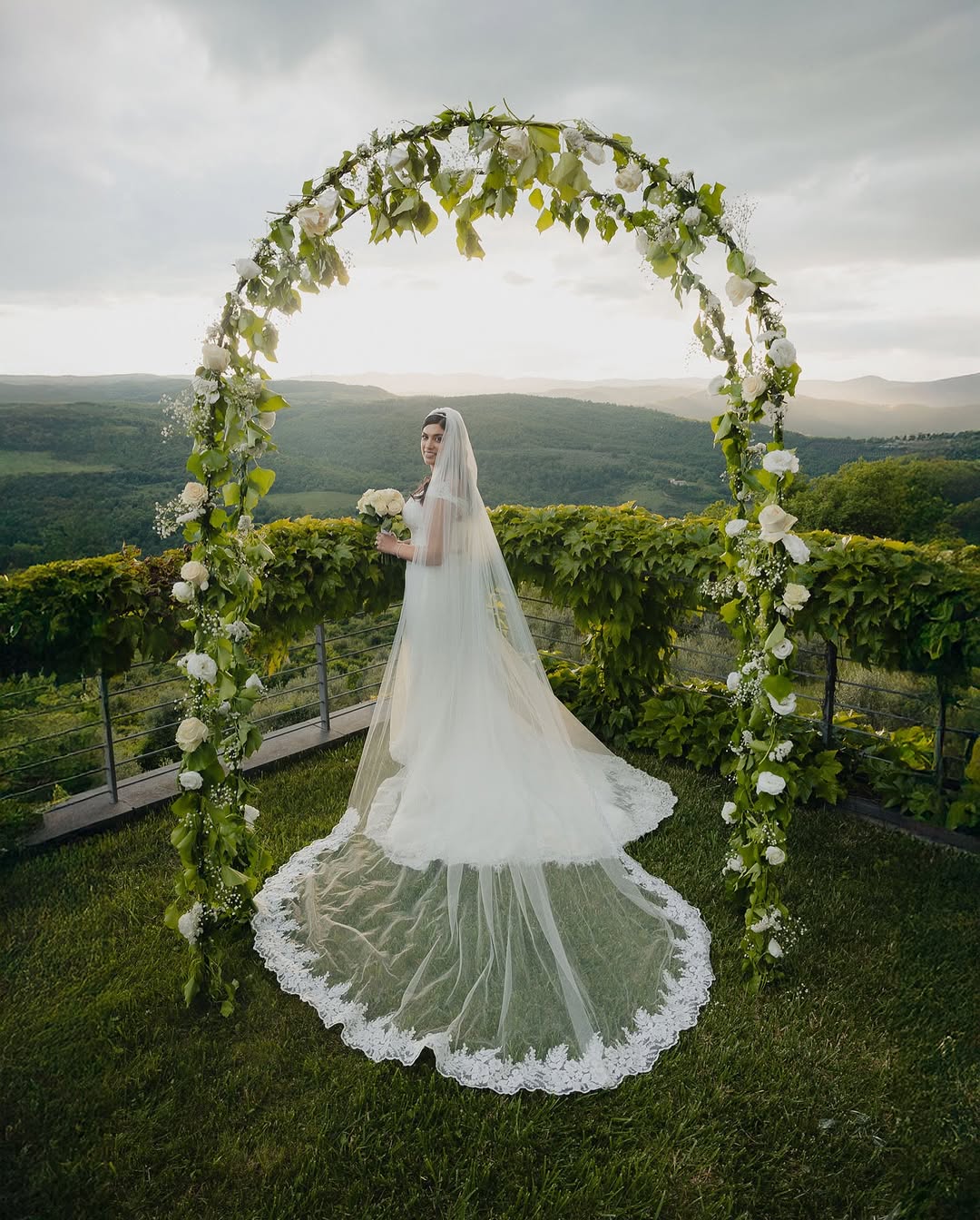 Sposa in location panoramica
